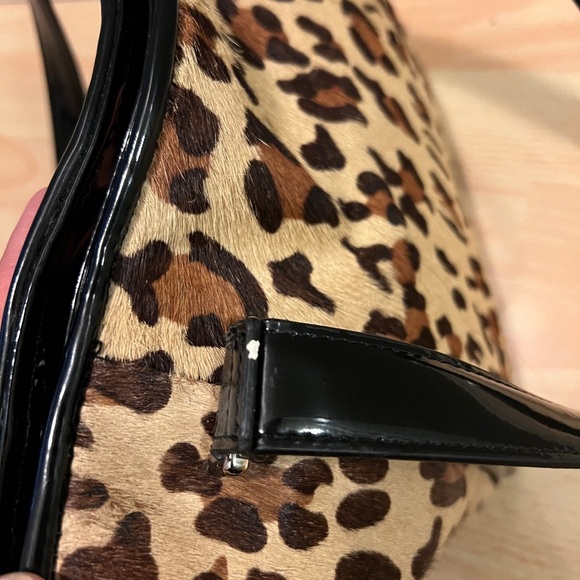 Alfani Leopard Calf Hair Shoulder Bag - Picture 10 of 16
